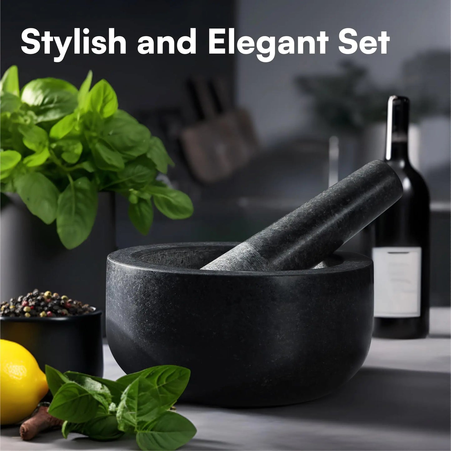 Heritage Basalt Mortar & Pestle