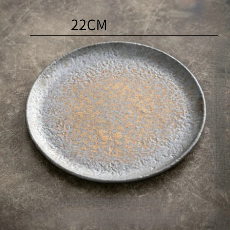 Crushed Basalt Plate Set