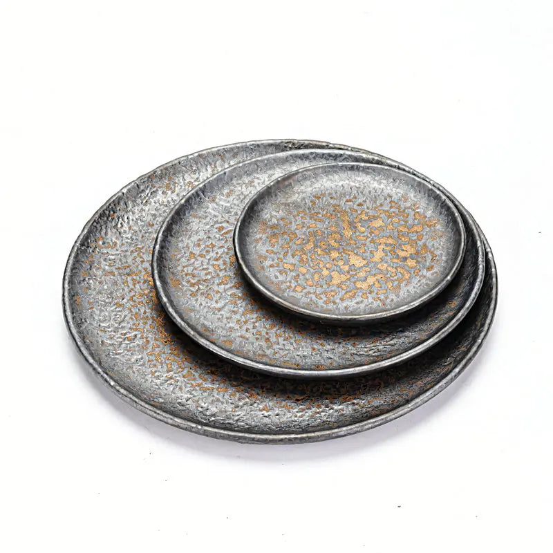 Crushed Basalt Plate Set