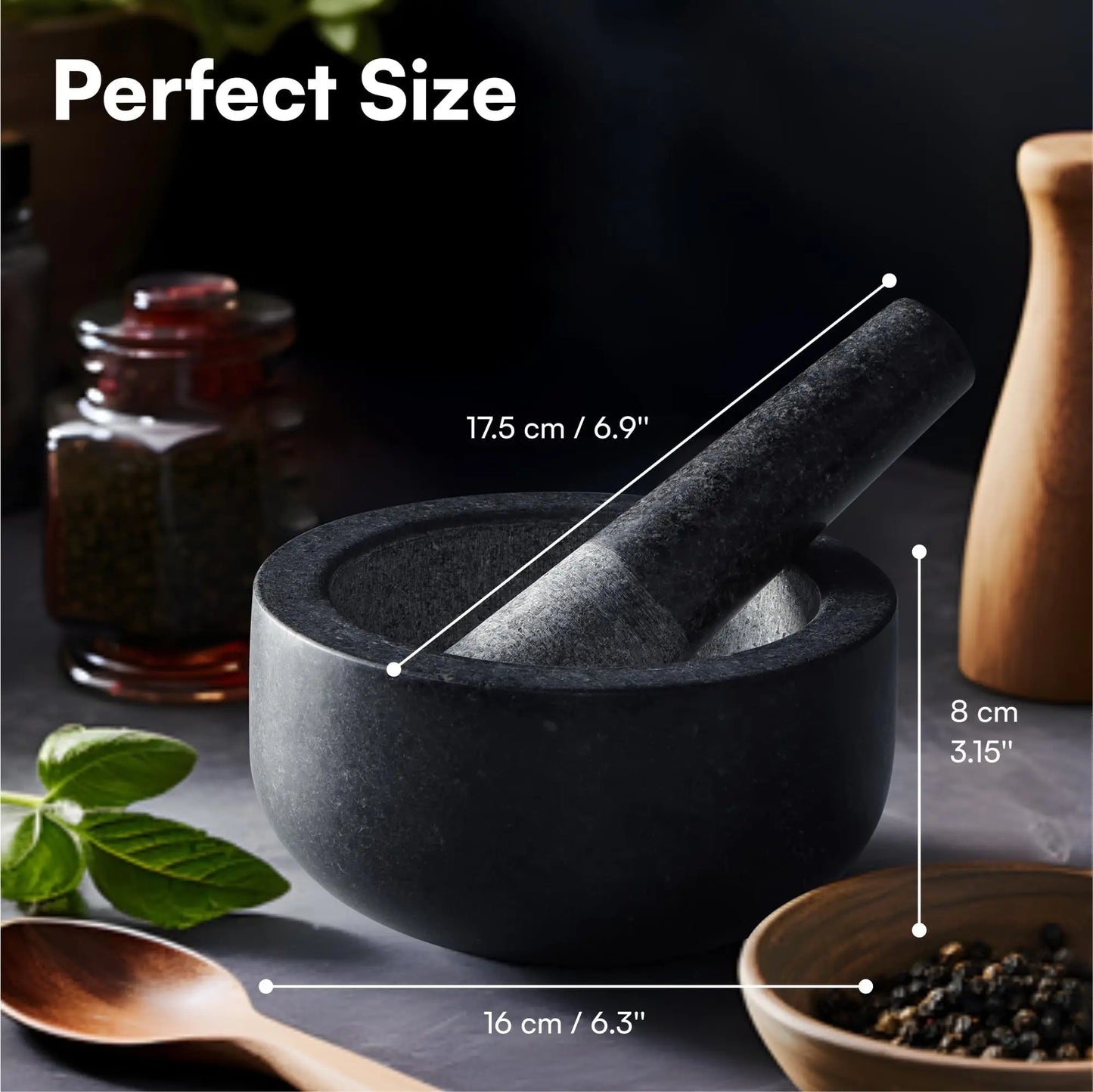 Heritage Basalt Mortar & Pestle